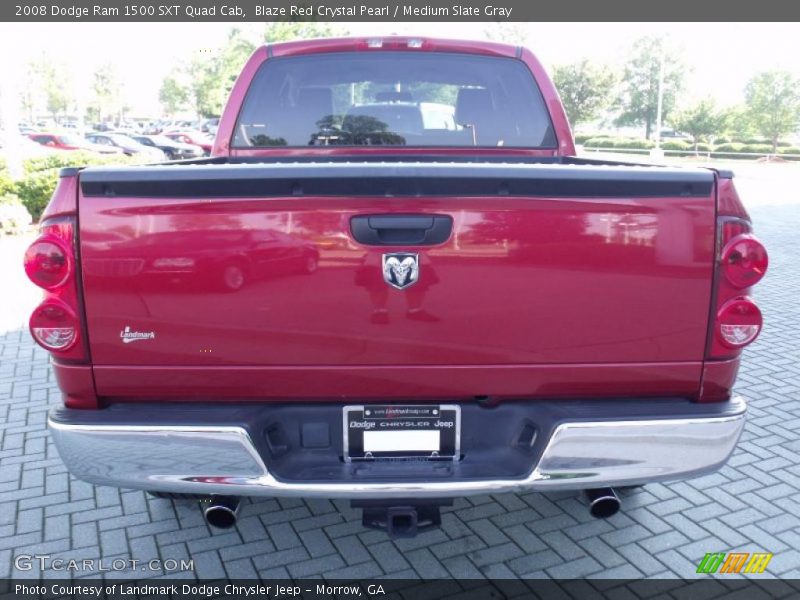 Blaze Red Crystal Pearl / Medium Slate Gray 2008 Dodge Ram 1500 SXT Quad Cab