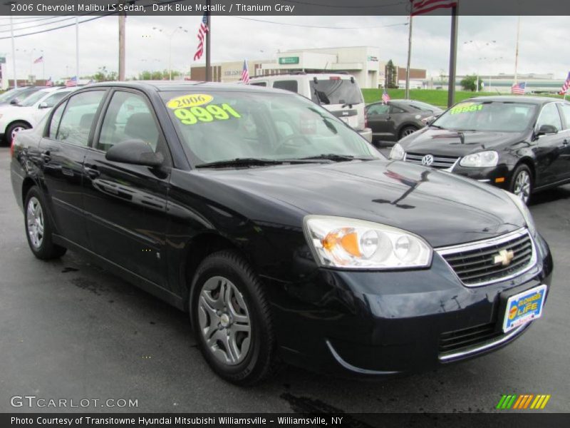 Dark Blue Metallic / Titanium Gray 2006 Chevrolet Malibu LS Sedan