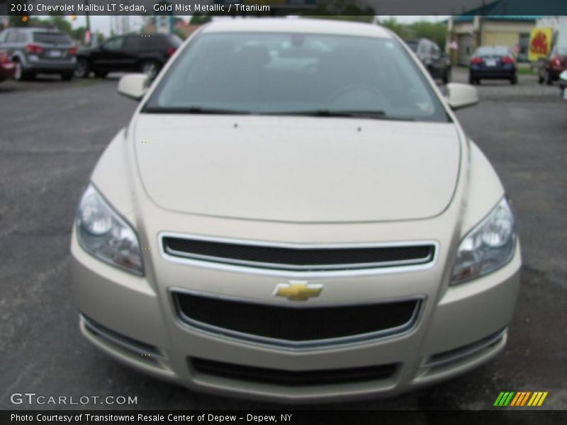Gold Mist Metallic / Titanium 2010 Chevrolet Malibu LT Sedan