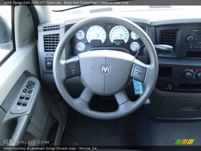 Blaze Red Crystal Pearl / Medium Slate Gray 2008 Dodge Ram 1500 SXT Quad Cab
