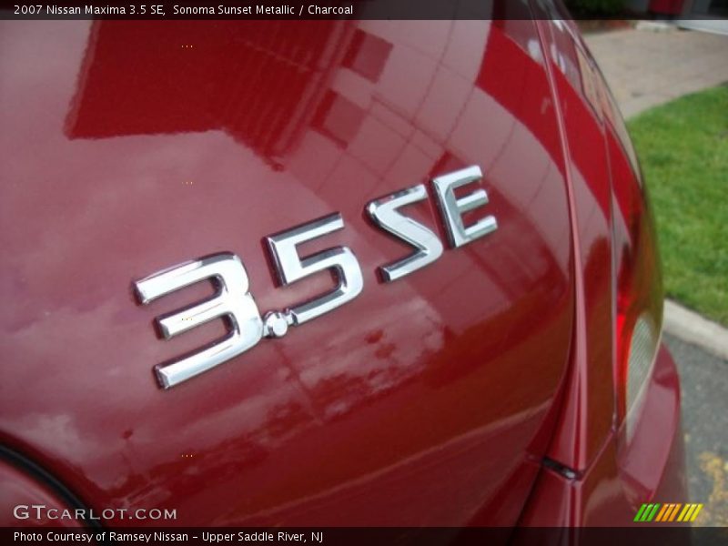 Sonoma Sunset Metallic / Charcoal 2007 Nissan Maxima 3.5 SE