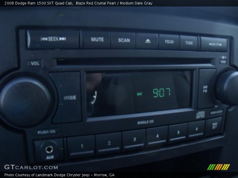 Blaze Red Crystal Pearl / Medium Slate Gray 2008 Dodge Ram 1500 SXT Quad Cab