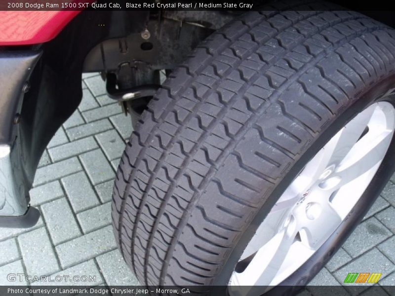 Blaze Red Crystal Pearl / Medium Slate Gray 2008 Dodge Ram 1500 SXT Quad Cab