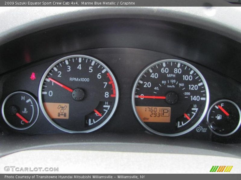 Marine Blue Metallic / Graphite 2009 Suzuki Equator Sport Crew Cab 4x4