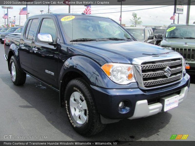 Marine Blue Metallic / Graphite 2009 Suzuki Equator Sport Crew Cab 4x4