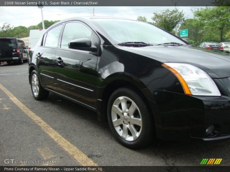 Super Black / Charcoal/Steel 2008 Nissan Sentra 2.0 S