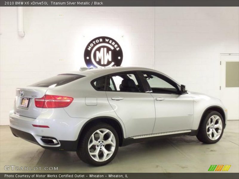 Titanium Silver Metallic / Black 2010 BMW X6 xDrive50i