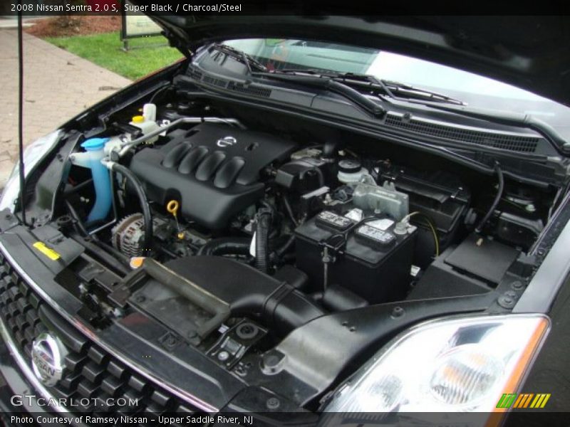 Super Black / Charcoal/Steel 2008 Nissan Sentra 2.0 S