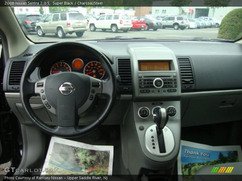 Super Black / Charcoal/Steel 2008 Nissan Sentra 2.0 S