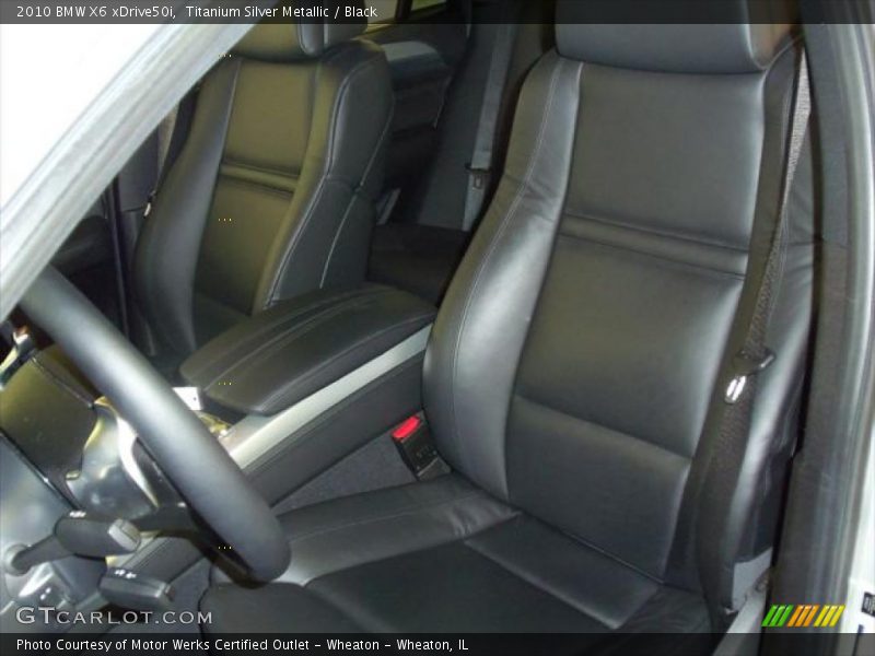 Titanium Silver Metallic / Black 2010 BMW X6 xDrive50i