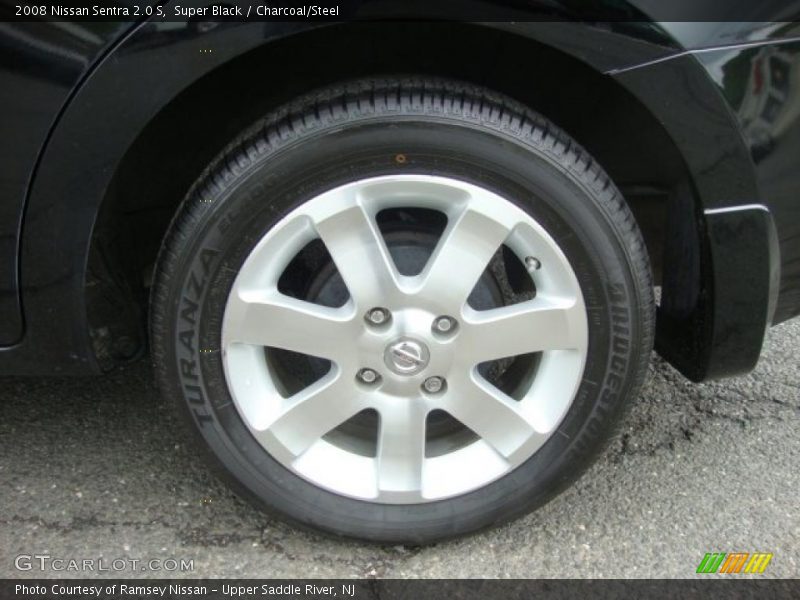 Super Black / Charcoal/Steel 2008 Nissan Sentra 2.0 S