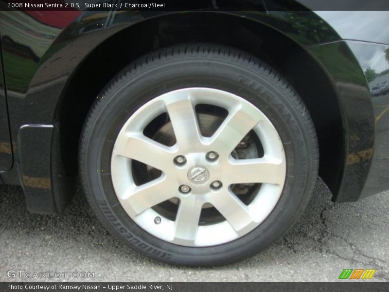 Super Black / Charcoal/Steel 2008 Nissan Sentra 2.0 S