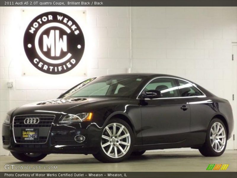 Brilliant Black / Black 2011 Audi A5 2.0T quattro Coupe