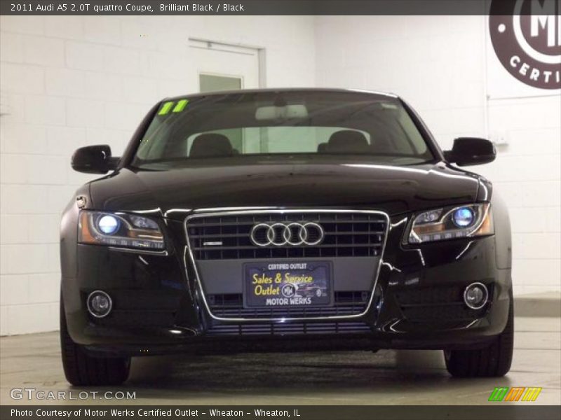 Brilliant Black / Black 2011 Audi A5 2.0T quattro Coupe