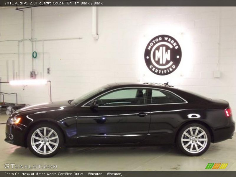 Brilliant Black / Black 2011 Audi A5 2.0T quattro Coupe