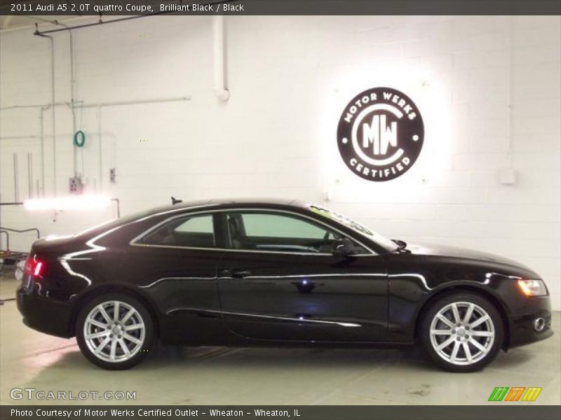 Brilliant Black / Black 2011 Audi A5 2.0T quattro Coupe