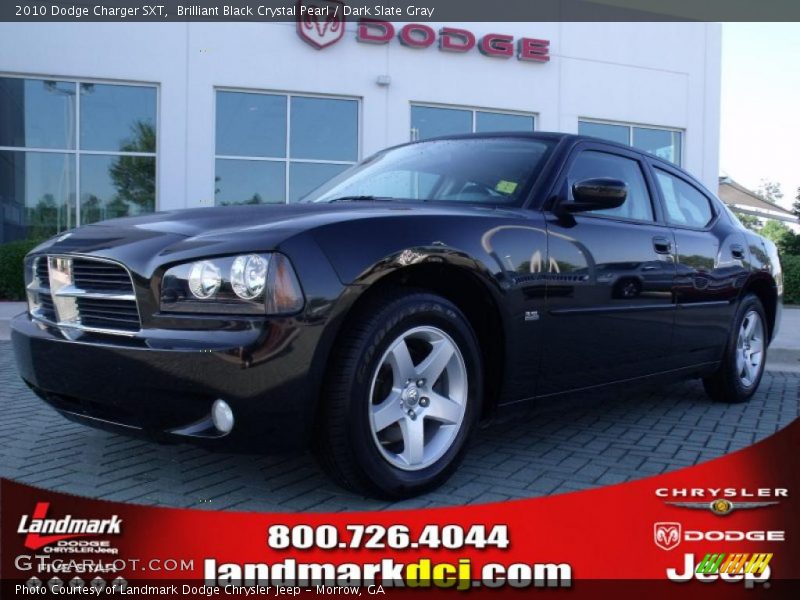 Brilliant Black Crystal Pearl / Dark Slate Gray 2010 Dodge Charger SXT