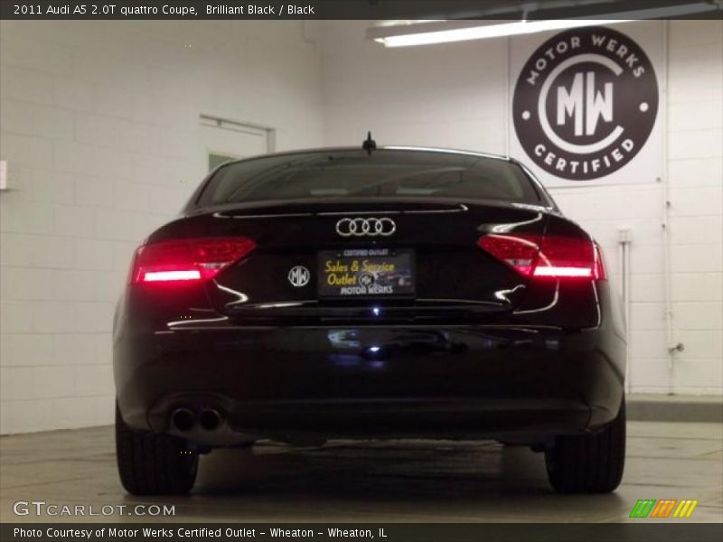 Brilliant Black / Black 2011 Audi A5 2.0T quattro Coupe