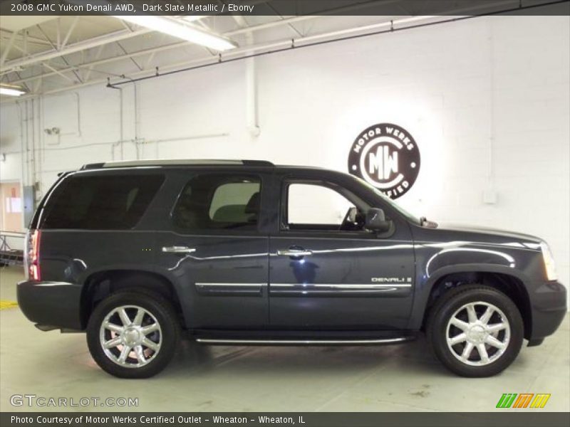 Dark Slate Metallic / Ebony 2008 GMC Yukon Denali AWD