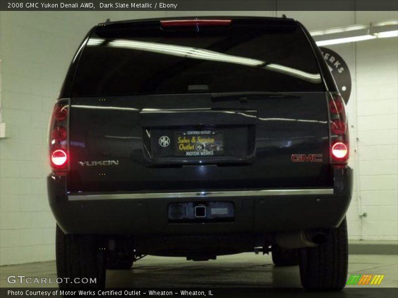 Dark Slate Metallic / Ebony 2008 GMC Yukon Denali AWD