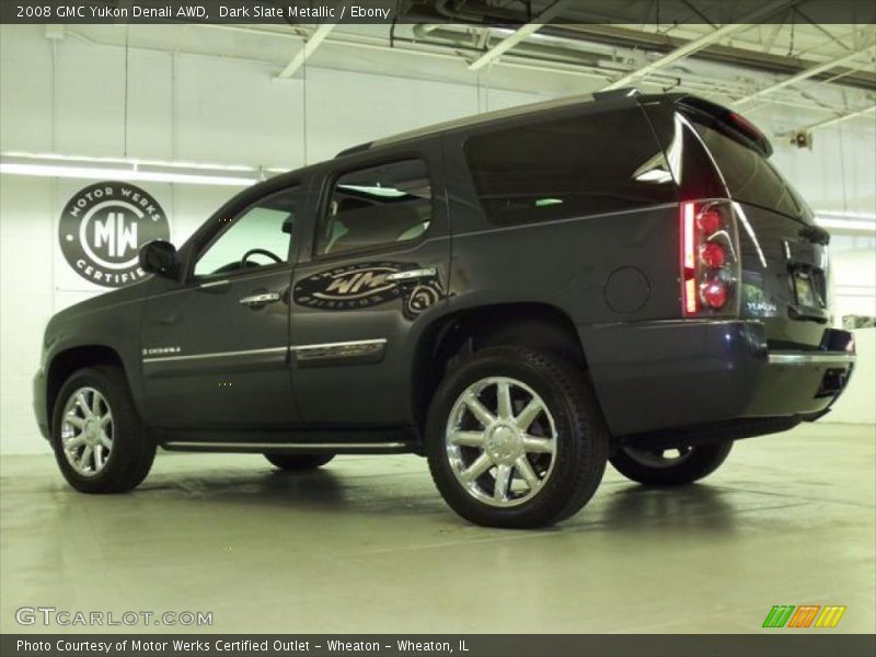 Dark Slate Metallic / Ebony 2008 GMC Yukon Denali AWD