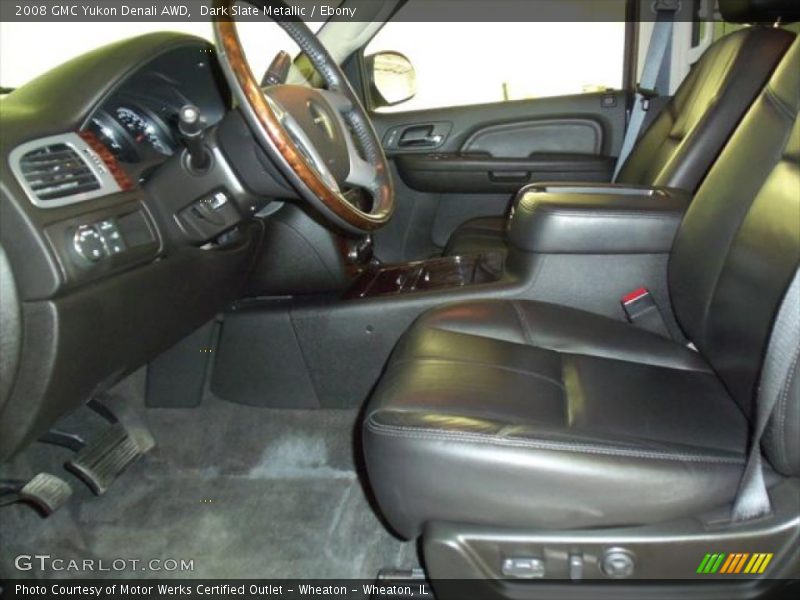 Dark Slate Metallic / Ebony 2008 GMC Yukon Denali AWD