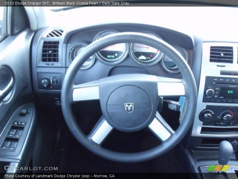 Brilliant Black Crystal Pearl / Dark Slate Gray 2010 Dodge Charger SXT