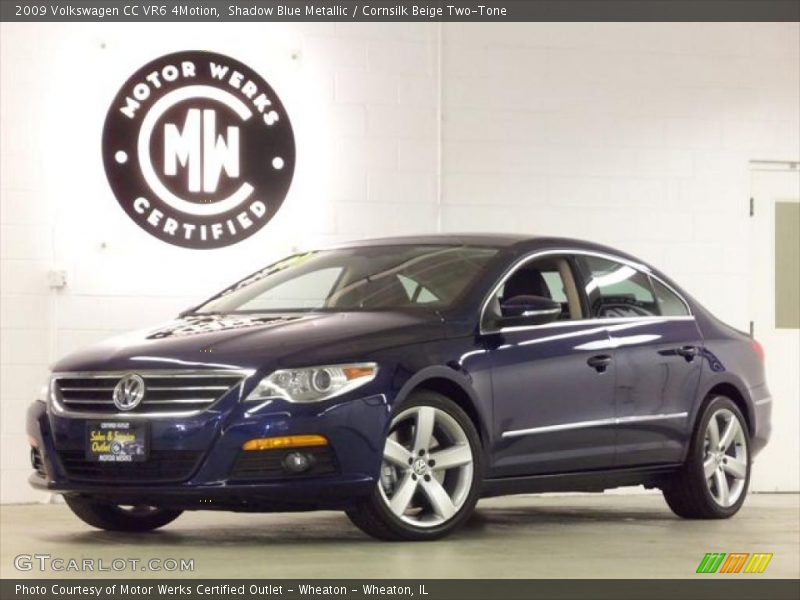 Shadow Blue Metallic / Cornsilk Beige Two-Tone 2009 Volkswagen CC VR6 4Motion