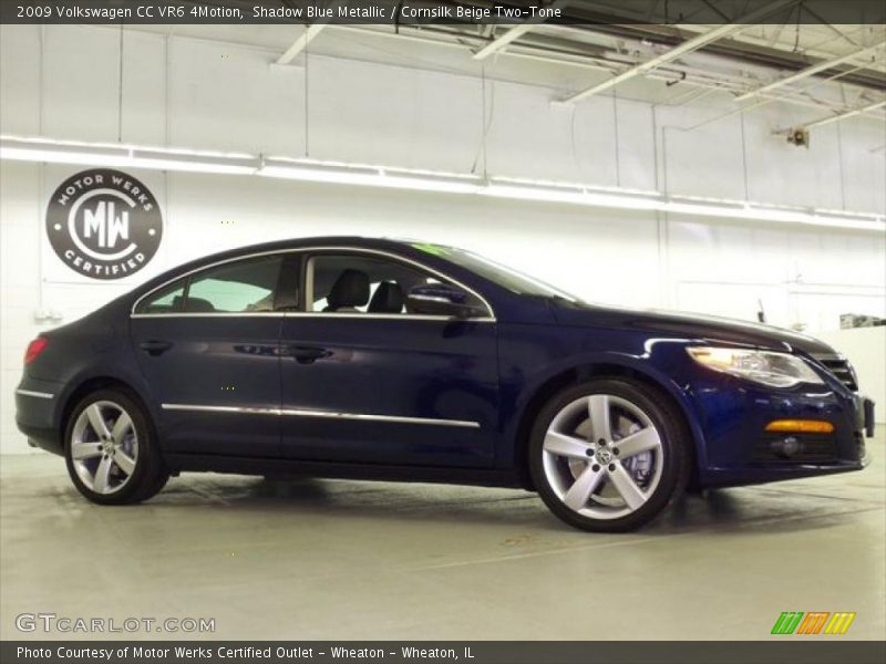 Shadow Blue Metallic / Cornsilk Beige Two-Tone 2009 Volkswagen CC VR6 4Motion