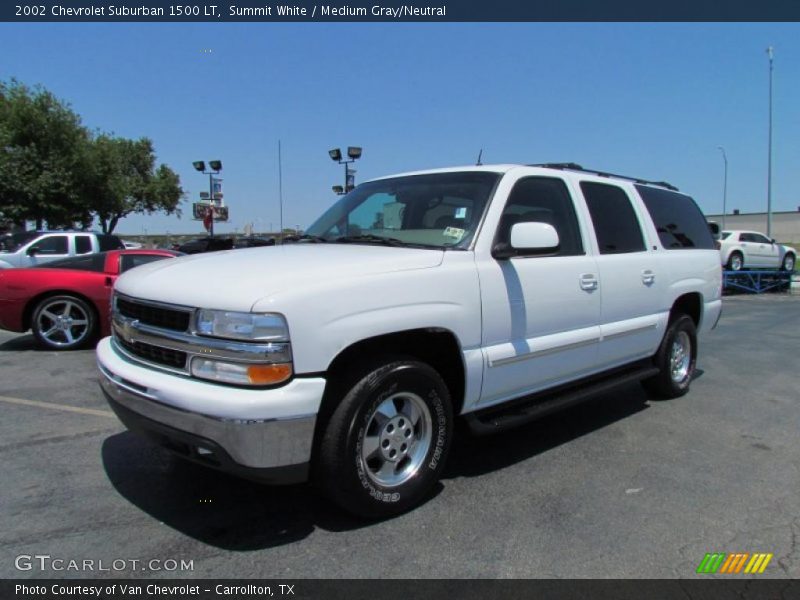 Summit White / Medium Gray/Neutral 2002 Chevrolet Suburban 1500 LT