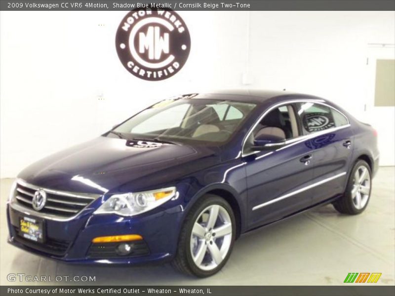Shadow Blue Metallic / Cornsilk Beige Two-Tone 2009 Volkswagen CC VR6 4Motion