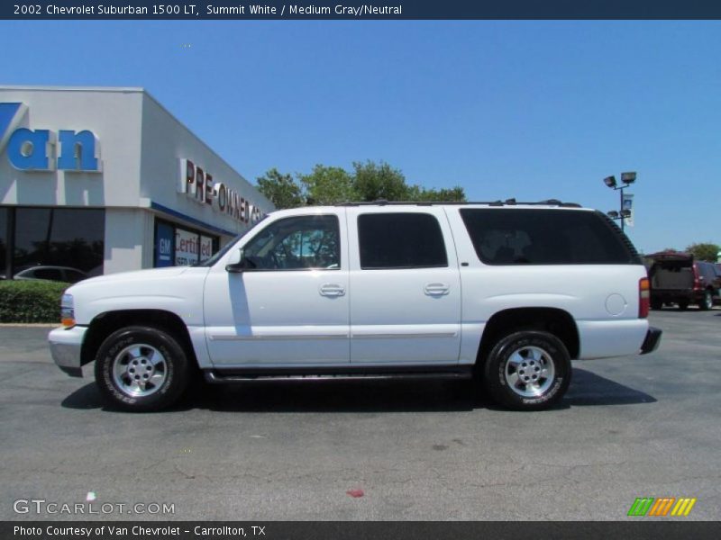 Summit White / Medium Gray/Neutral 2002 Chevrolet Suburban 1500 LT