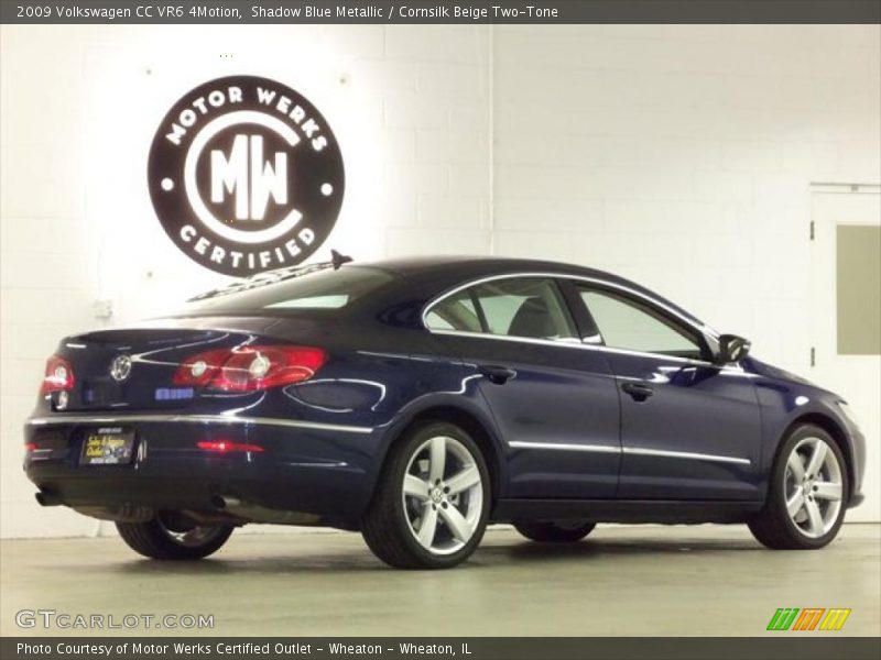 Shadow Blue Metallic / Cornsilk Beige Two-Tone 2009 Volkswagen CC VR6 4Motion
