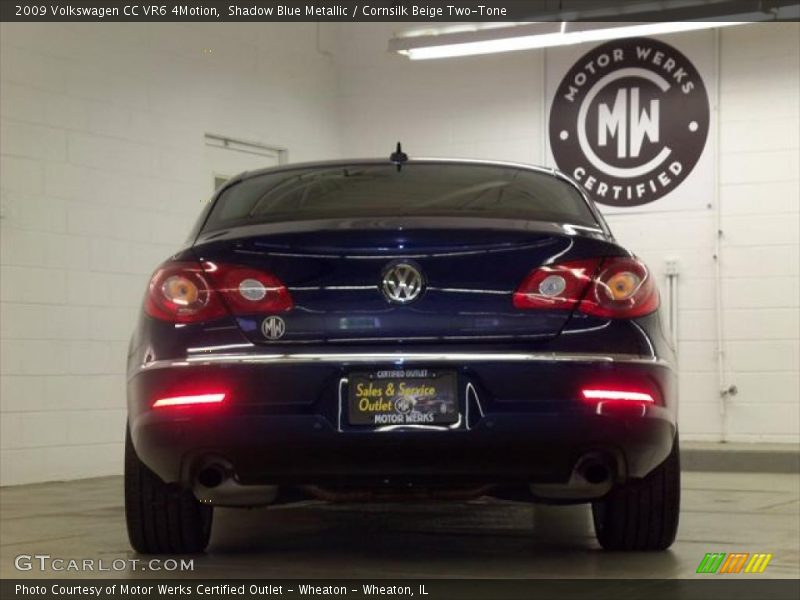 Shadow Blue Metallic / Cornsilk Beige Two-Tone 2009 Volkswagen CC VR6 4Motion