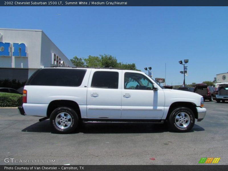 Summit White / Medium Gray/Neutral 2002 Chevrolet Suburban 1500 LT