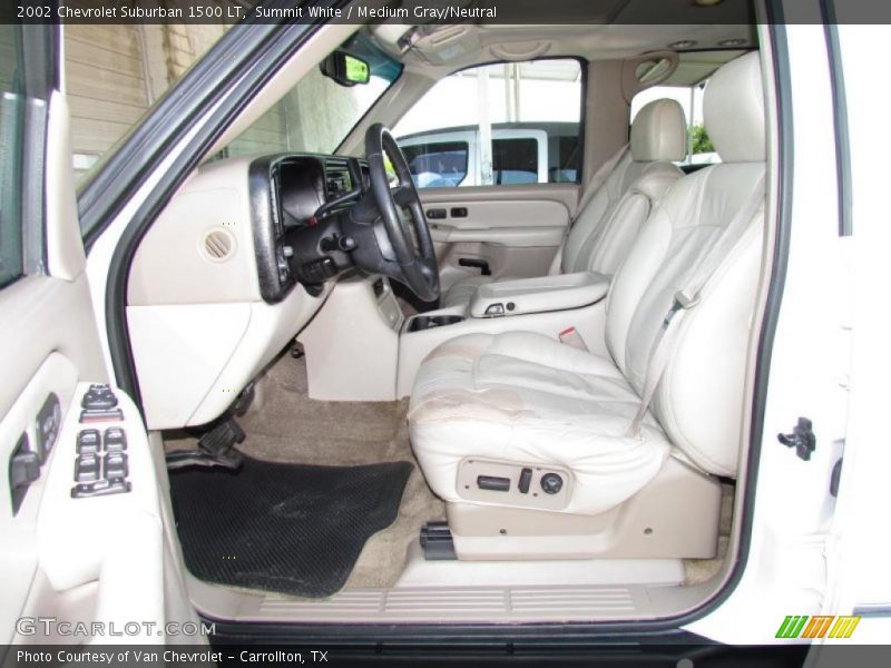 Summit White / Medium Gray/Neutral 2002 Chevrolet Suburban 1500 LT