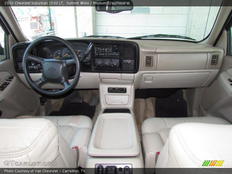 Summit White / Medium Gray/Neutral 2002 Chevrolet Suburban 1500 LT