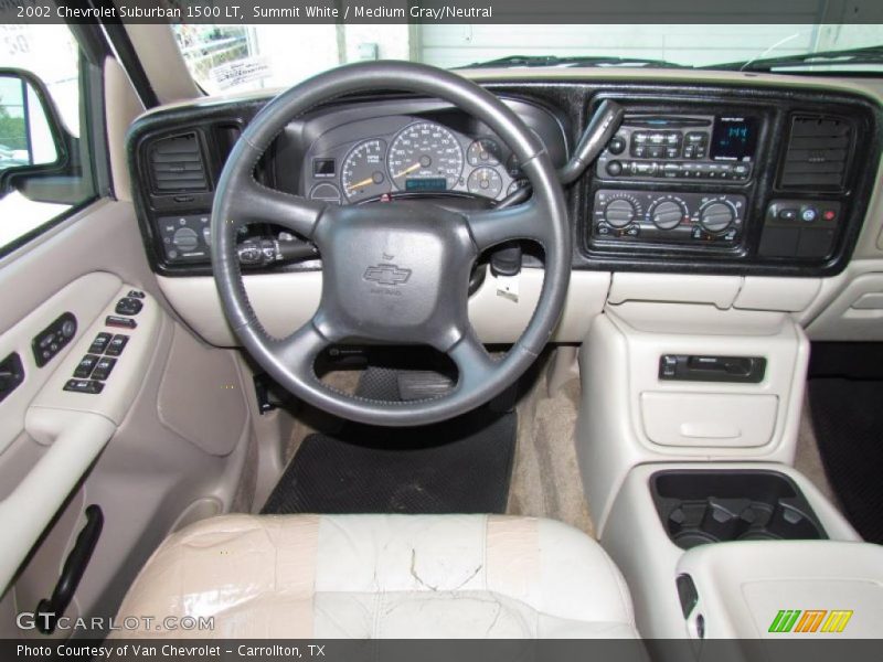Summit White / Medium Gray/Neutral 2002 Chevrolet Suburban 1500 LT