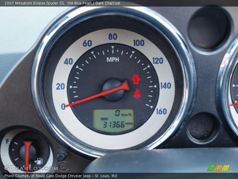 Still Blue Pearl / Dark Charcoal 2007 Mitsubishi Eclipse Spyder GS