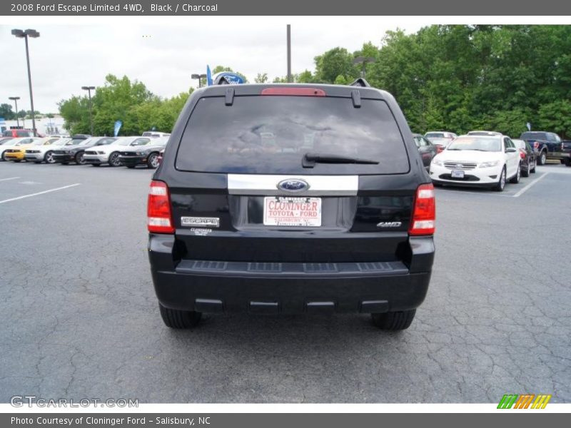 Black / Charcoal 2008 Ford Escape Limited 4WD