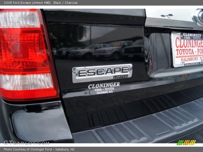 Black / Charcoal 2008 Ford Escape Limited 4WD
