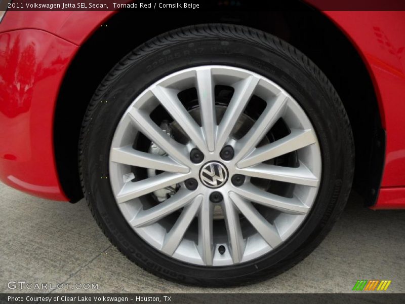 Tornado Red / Cornsilk Beige 2011 Volkswagen Jetta SEL Sedan