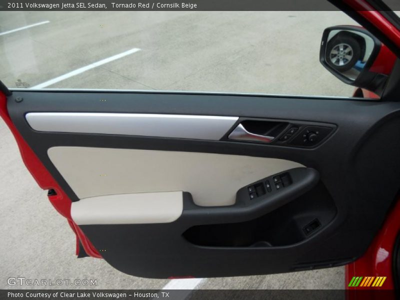 Tornado Red / Cornsilk Beige 2011 Volkswagen Jetta SEL Sedan