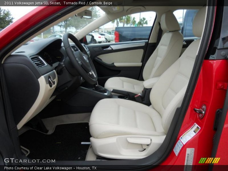 Tornado Red / Cornsilk Beige 2011 Volkswagen Jetta SEL Sedan
