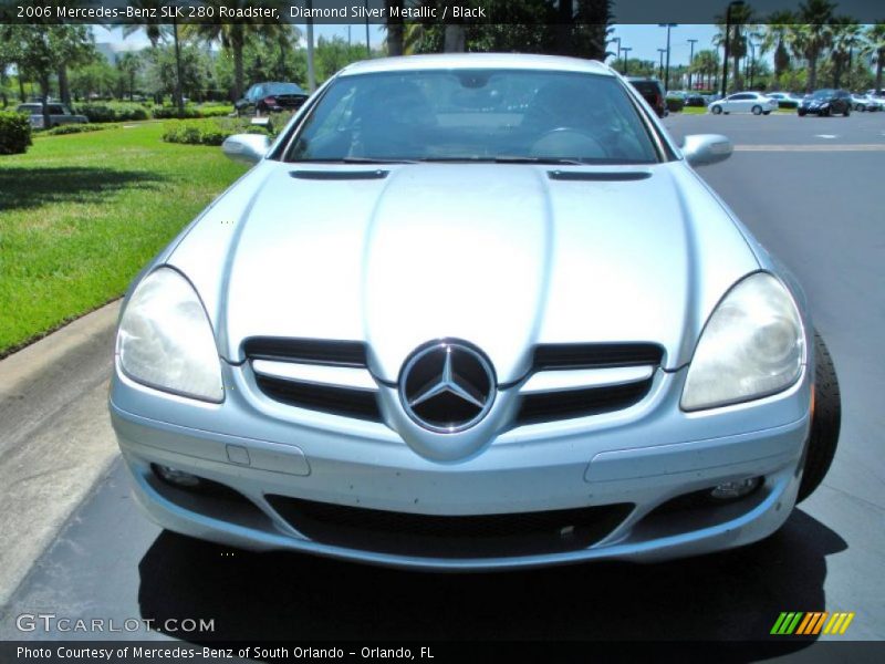 Diamond Silver Metallic / Black 2006 Mercedes-Benz SLK 280 Roadster