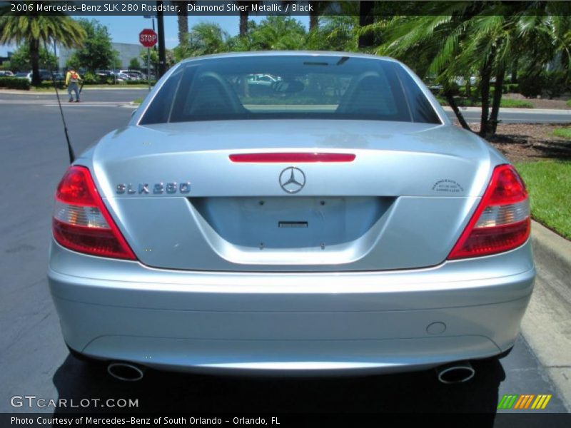 Diamond Silver Metallic / Black 2006 Mercedes-Benz SLK 280 Roadster