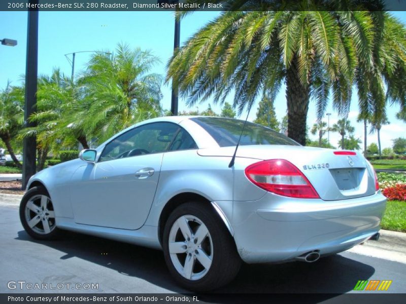 Diamond Silver Metallic / Black 2006 Mercedes-Benz SLK 280 Roadster