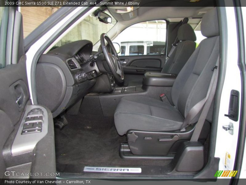  2009 Sierra 1500 SLE Z71 Extended Cab 4x4 Ebony Interior