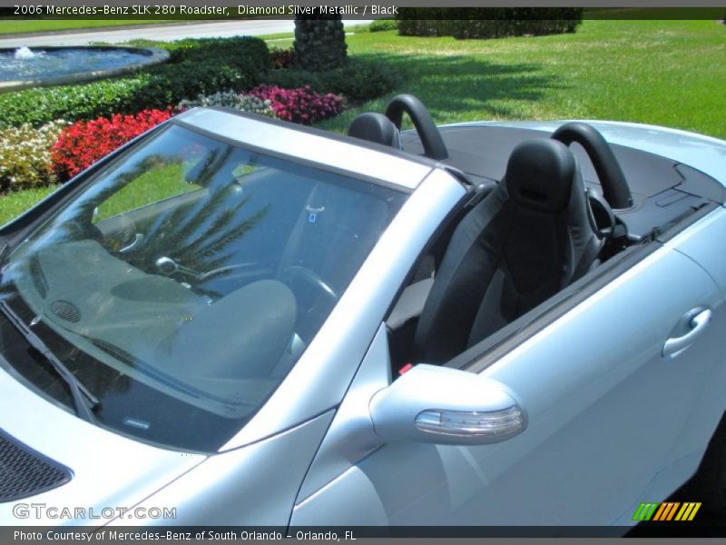 Diamond Silver Metallic / Black 2006 Mercedes-Benz SLK 280 Roadster
