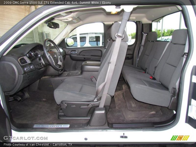  2009 Sierra 1500 SLE Z71 Extended Cab 4x4 Ebony Interior